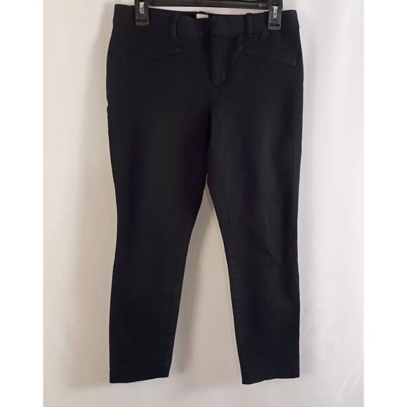 Gap Womens Skinny Ankle Pants Black Size 8R Mid Rise Slim Leg Stretch Casual - Picture 9 of 9